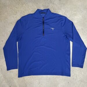 Greyson Pullover Mens XL Blue 1/4 Zip Golf Performance Stretch Lightweight